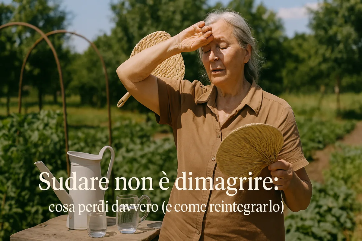 Sudare non è dimagrire: cosa perdi davvero (e come reintegrarlo)