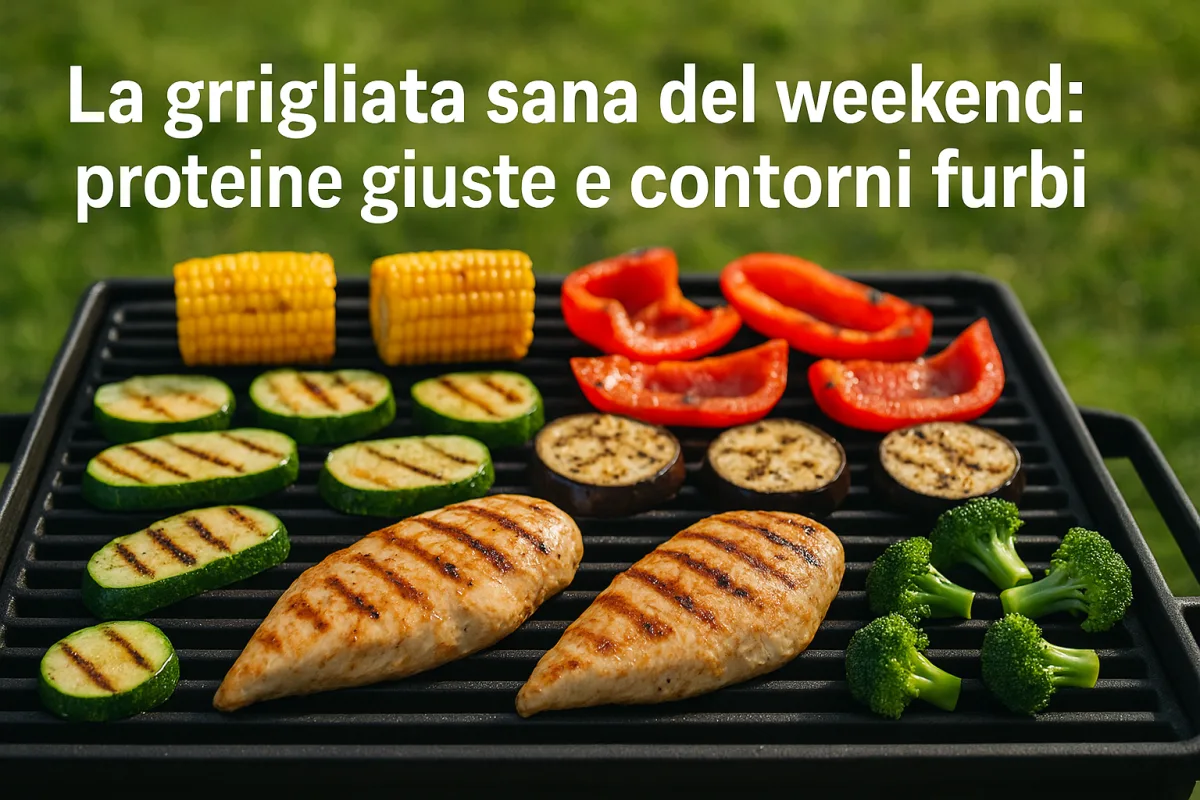 La grigliata sana del weekend: proteine giuste e contorni furbi