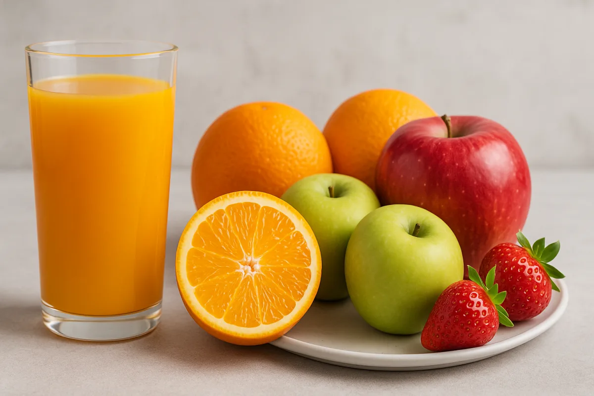 Differenza tra succhi e frutta fresca: l’impatto reale su glicemia e sazietà