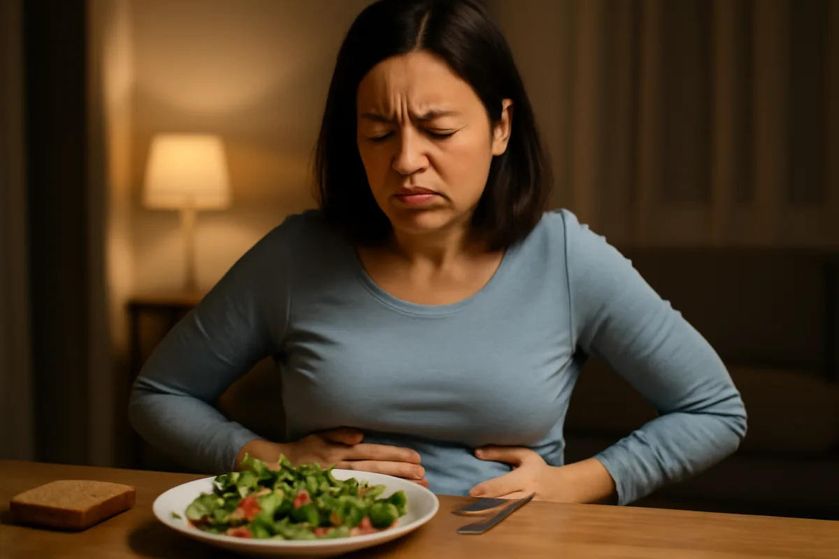 Gonfiore addominale e fibre alimentari: l'abbinamento da evitare a cena